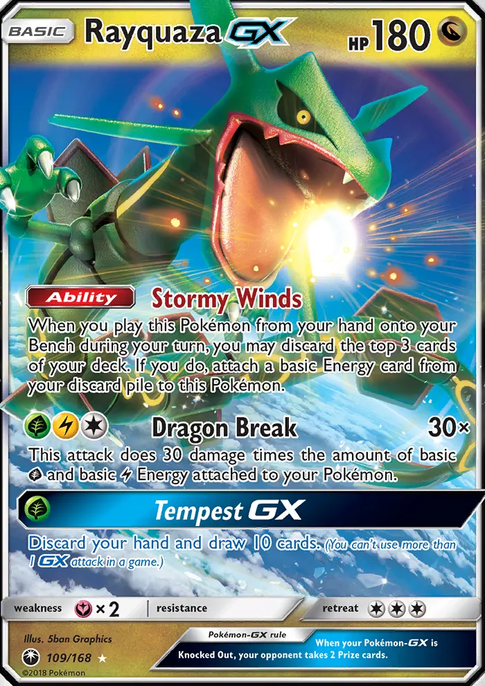 Rayquaza GX — Celestial Storm card #109