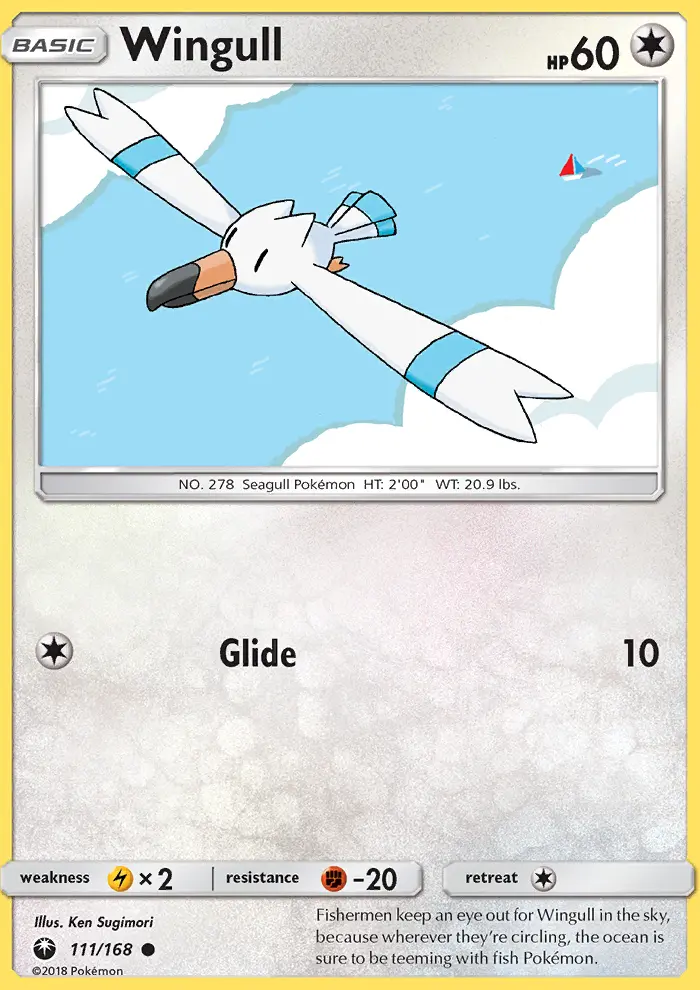 Wingull — Celestial Storm card #111