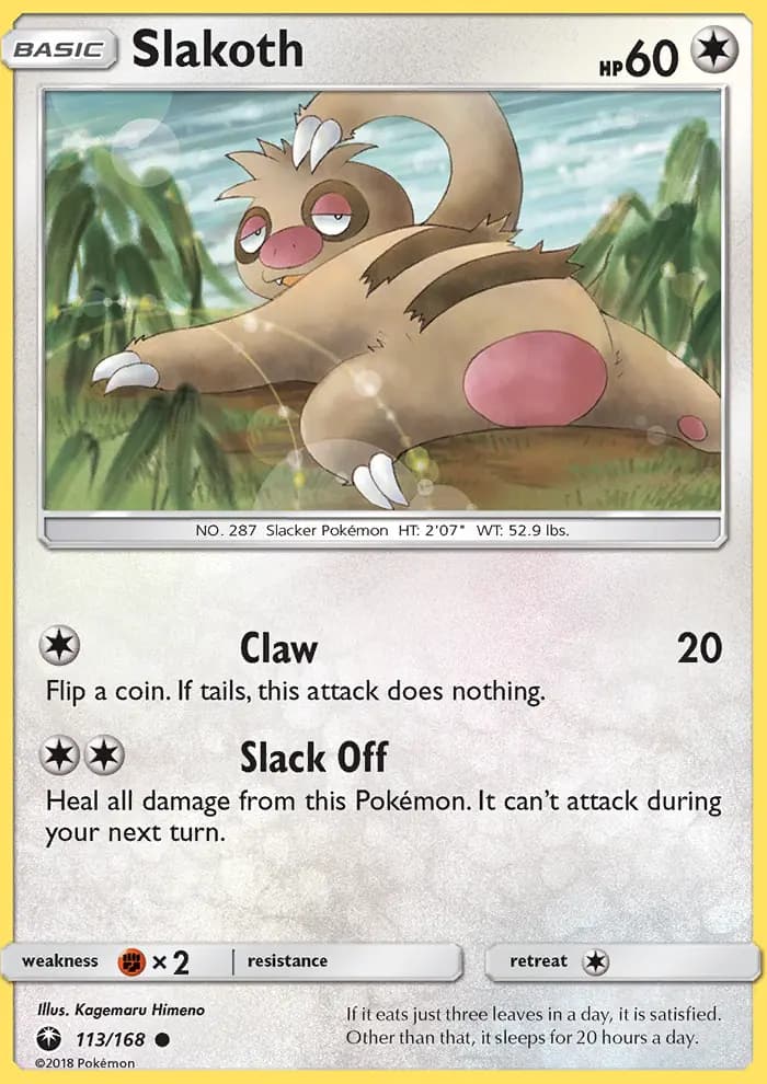 Slakoth — Celestial Storm card #113