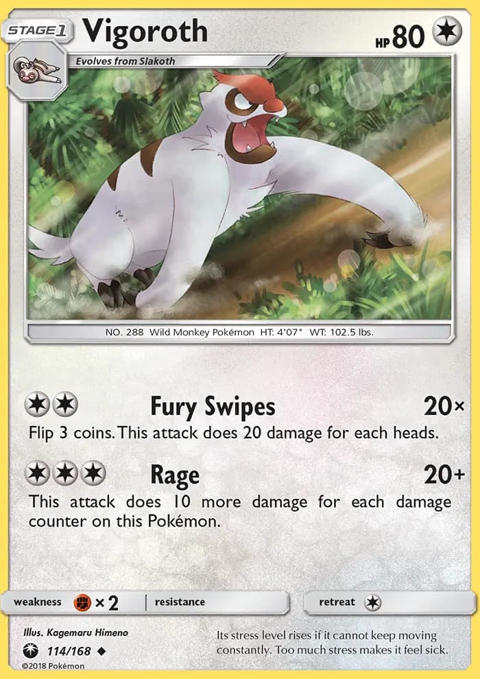 Vigoroth — Celestial Storm card #114