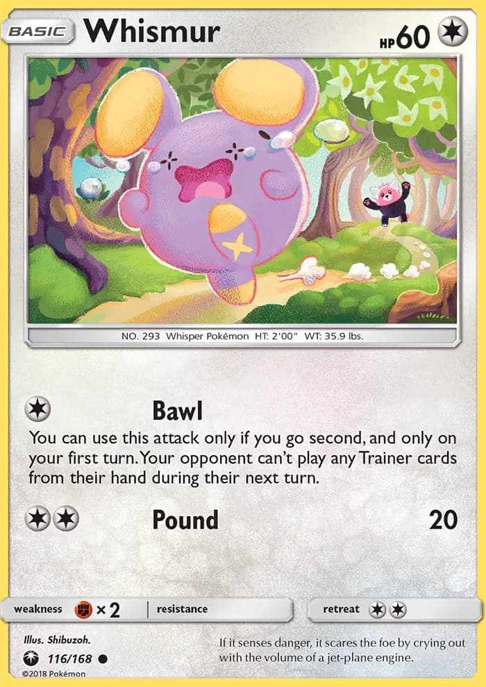 Whismur — Celestial Storm card #116