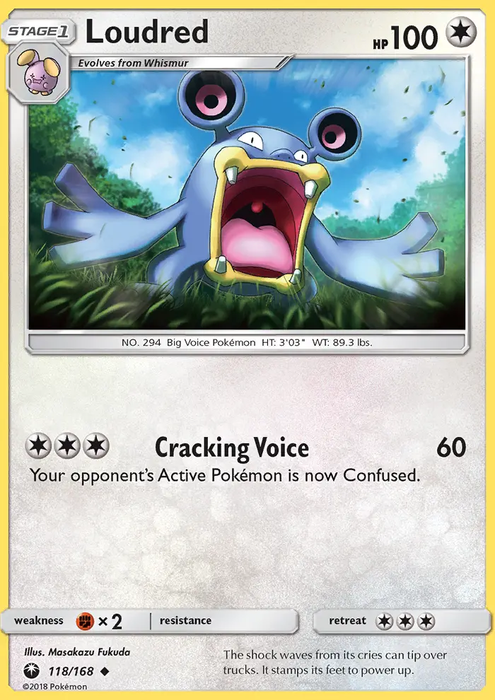 Loudred — Celestial Storm card #118