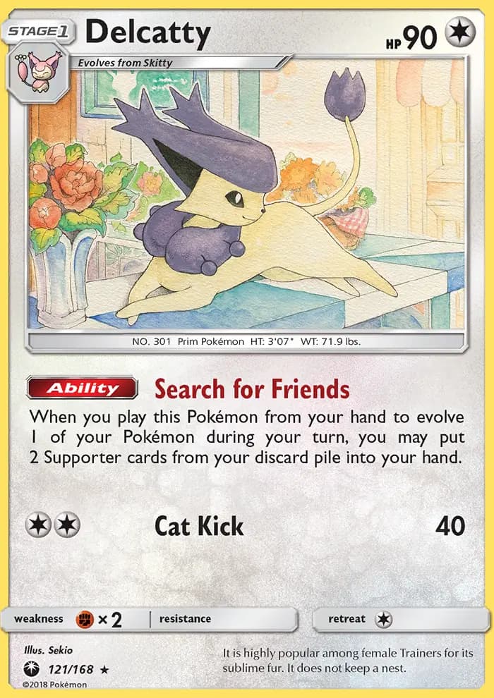 Delcatty — Celestial Storm card #121