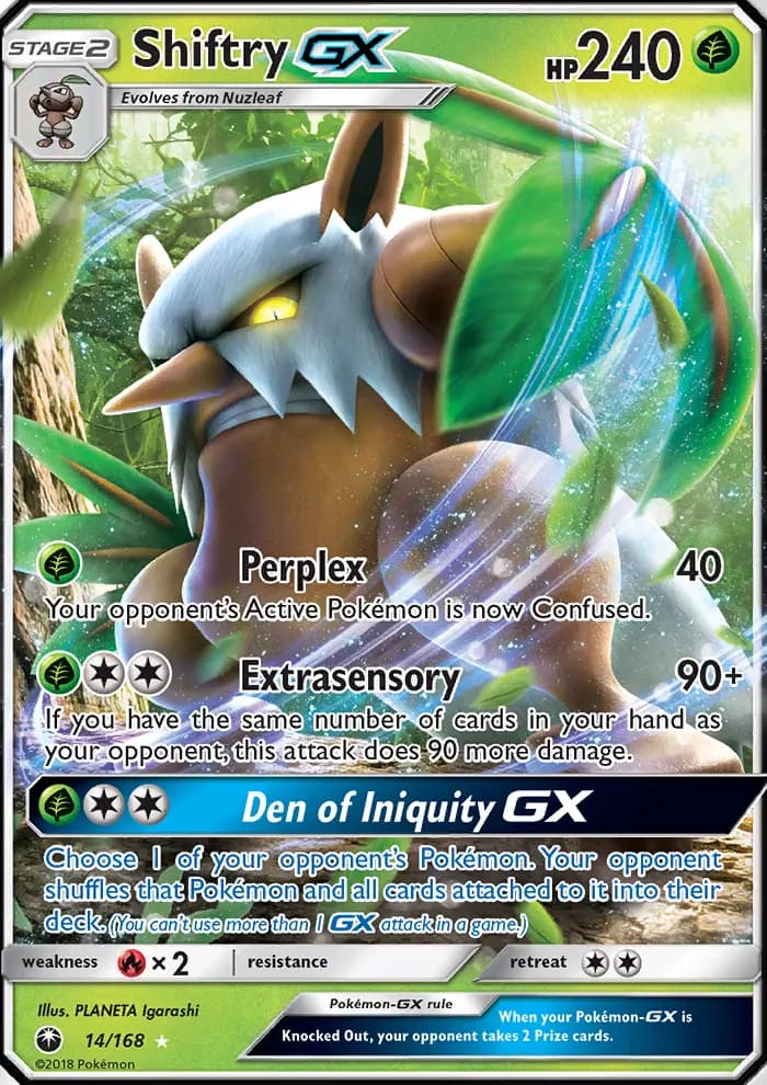 Shiftry GX — Celestial Storm card #14