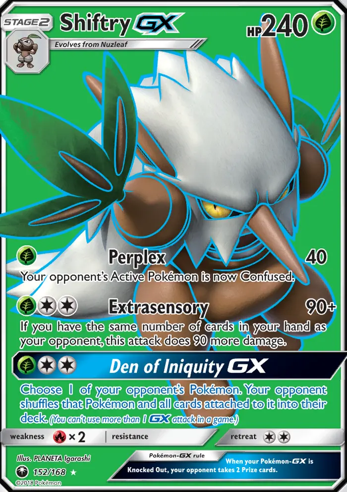 Shiftry GX — Celestial Storm card #152