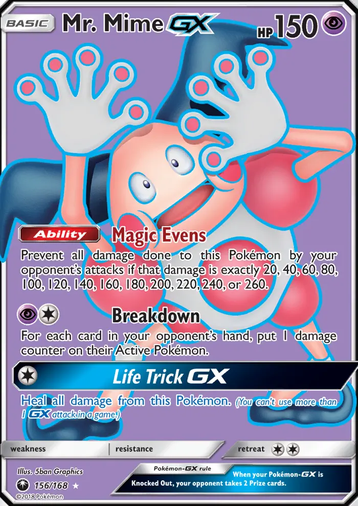 Mr. Mime GX — Celestial Storm card #156
