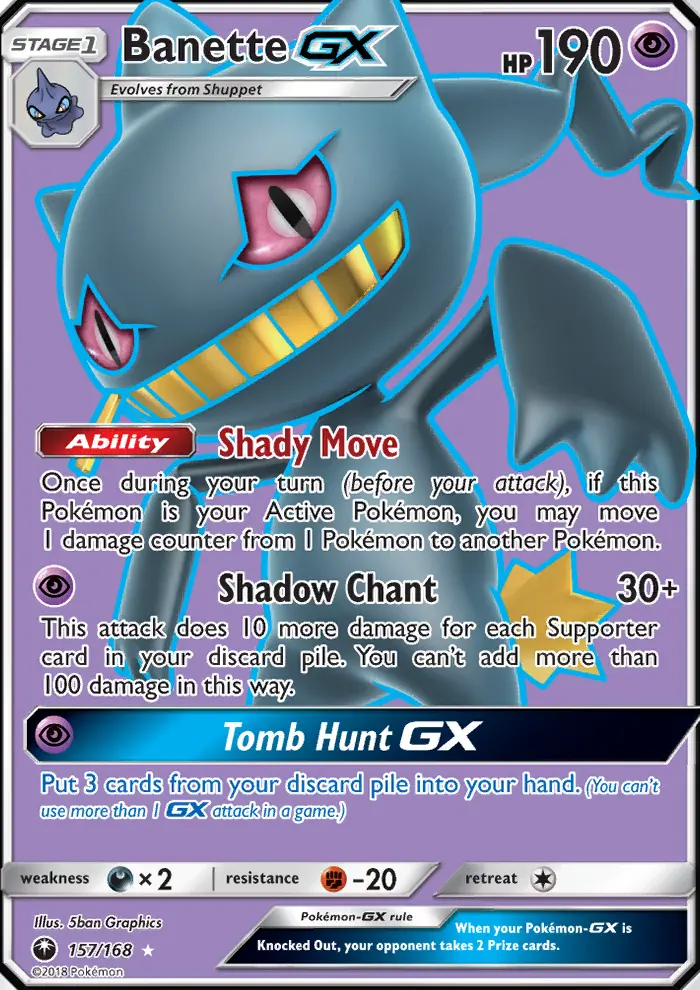 Banette GX — Celestial Storm card #157