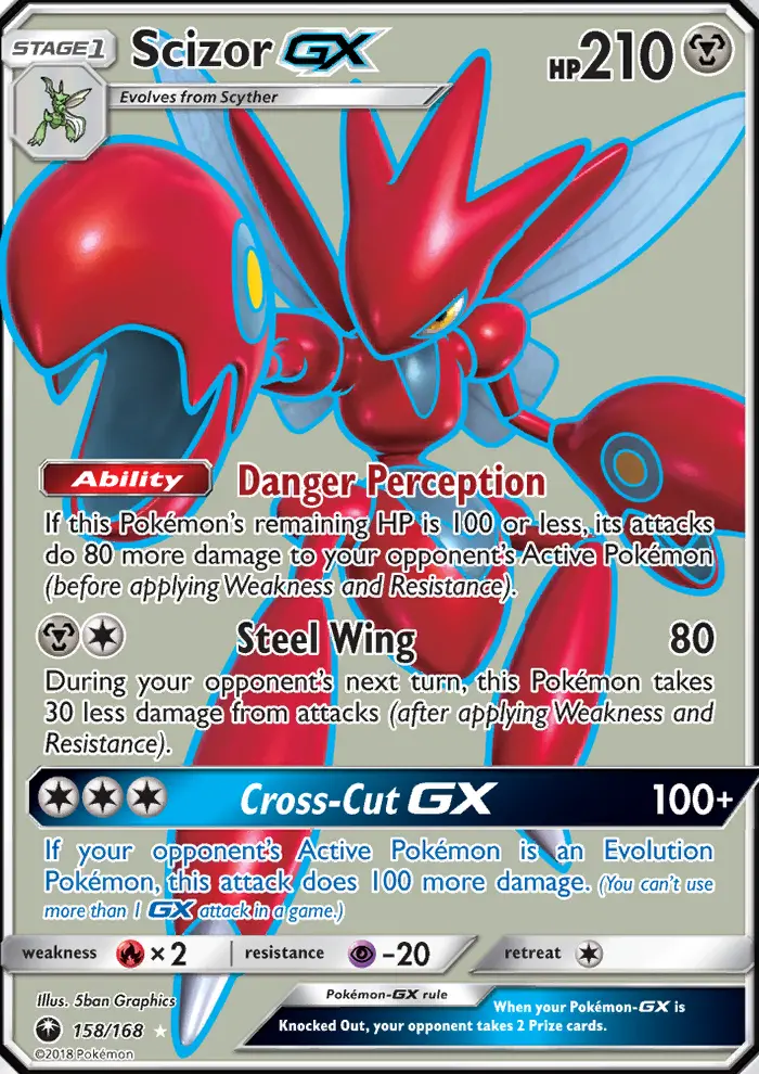 Scizor GX — Celestial Storm card #158