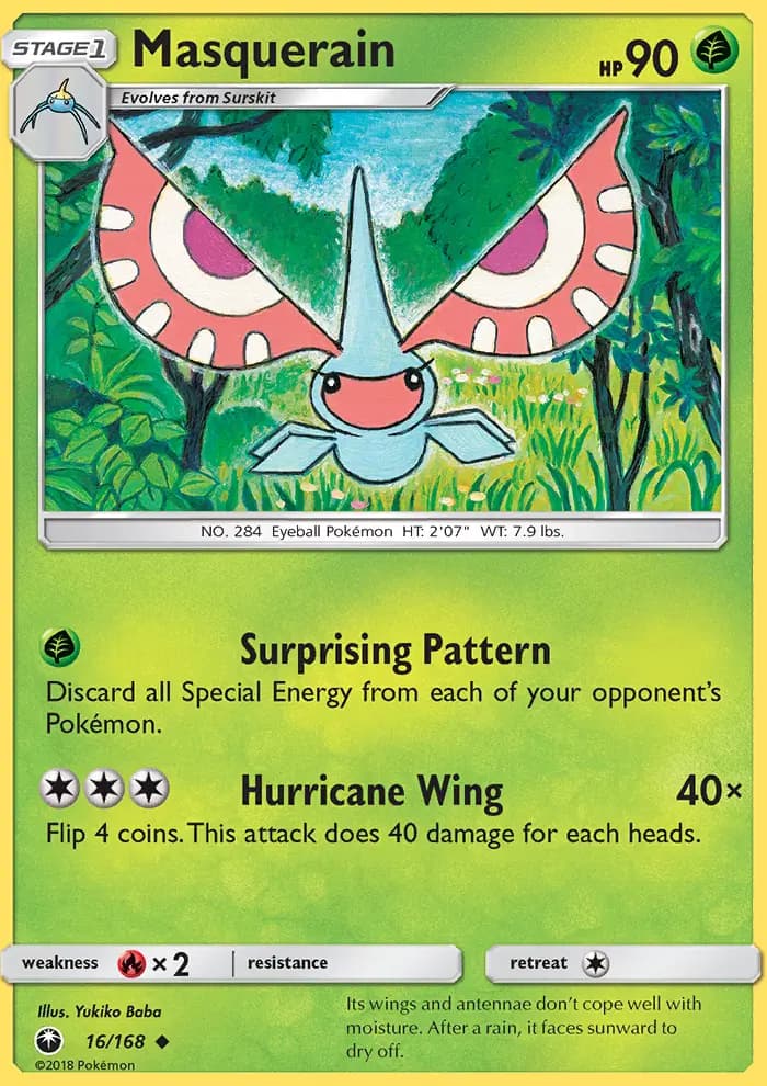 Masquerain — Celestial Storm card #16