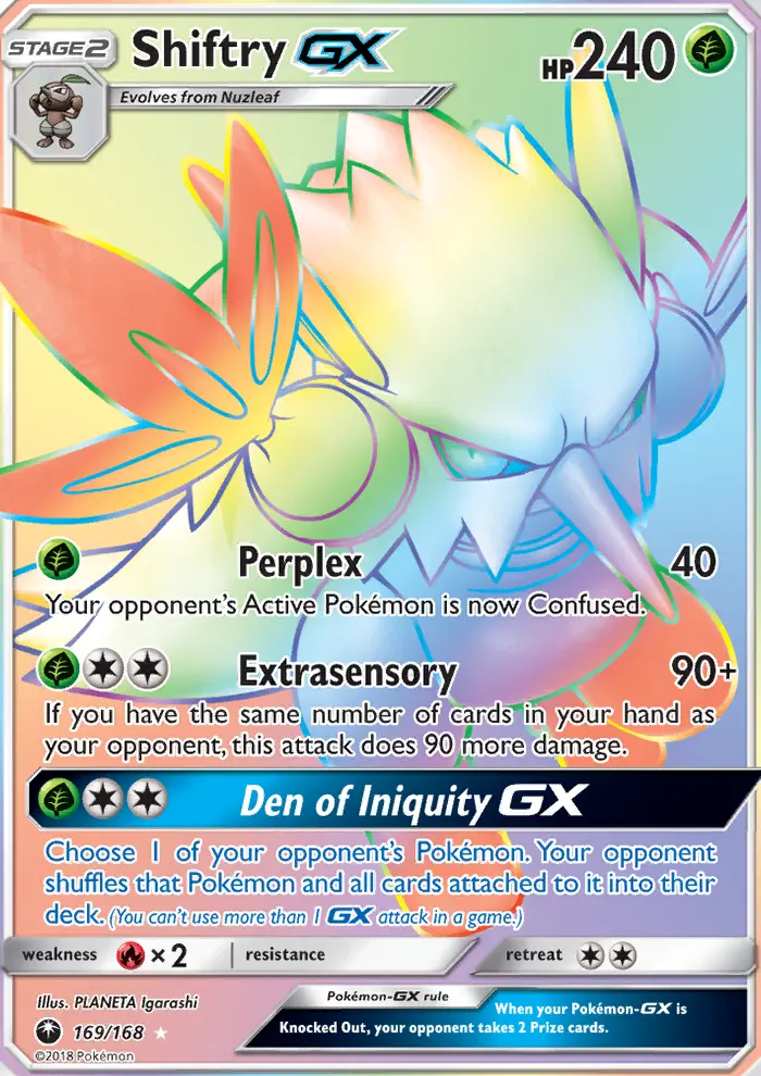 Shiftry GX — Celestial Storm card #169