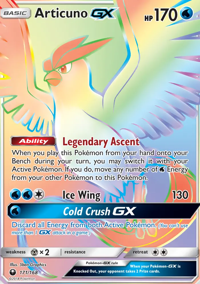 Articuno GX — Celestial Storm card #171