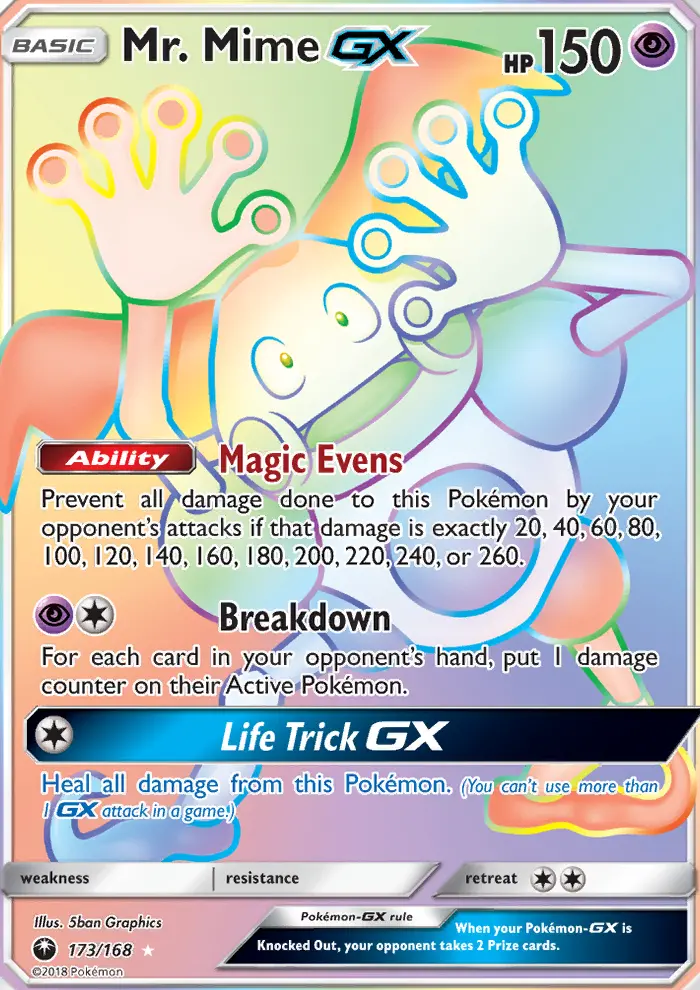 Mr. Mime GX — Celestial Storm card #173