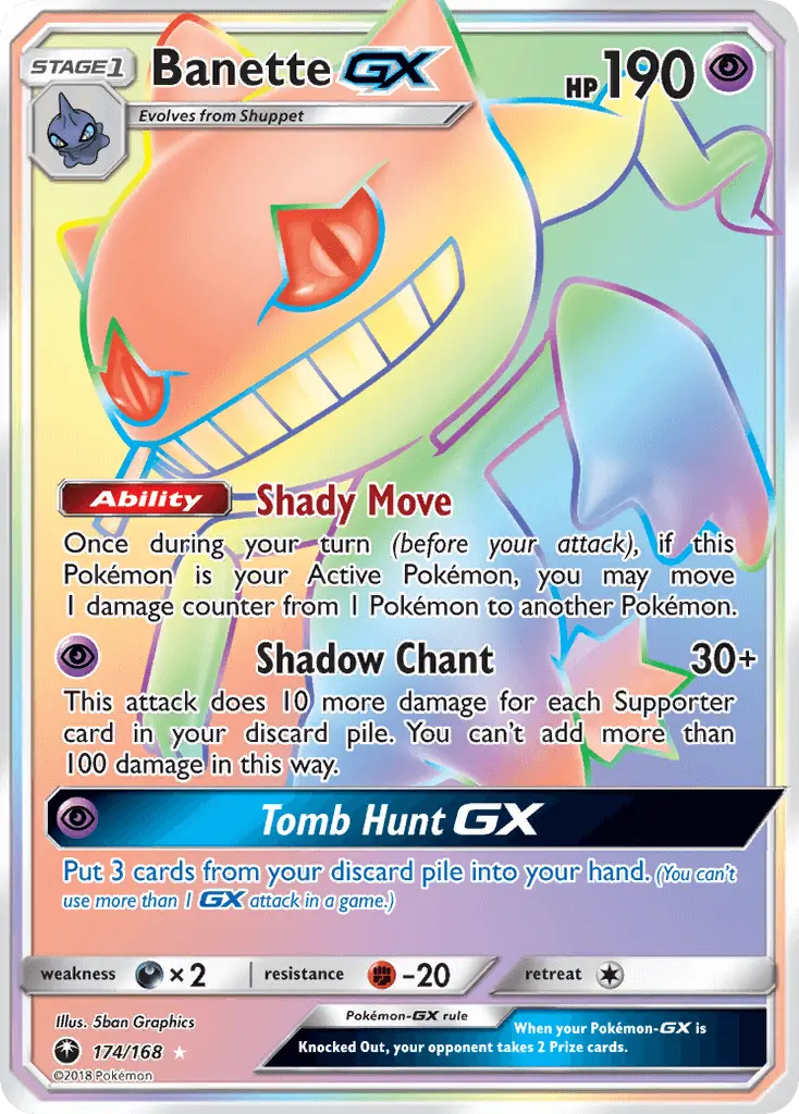 Banette GX — Celestial Storm card #174