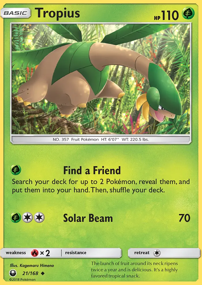 Tropius — Celestial Storm card #21