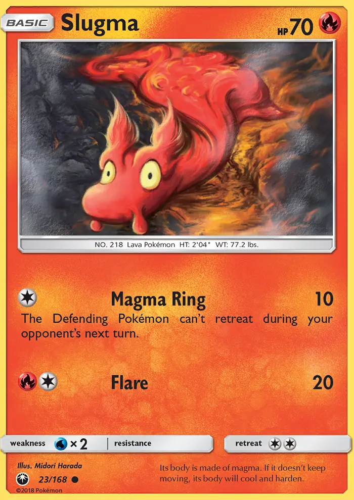 Slugma — Celestial Storm card #23