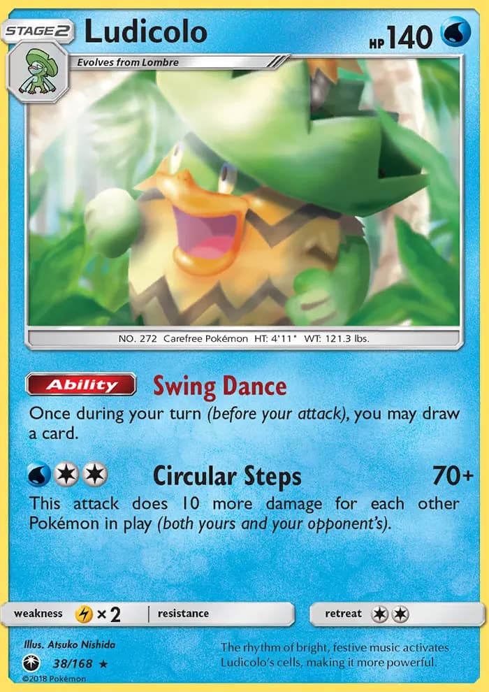 Ludicolo — Celestial Storm card #38