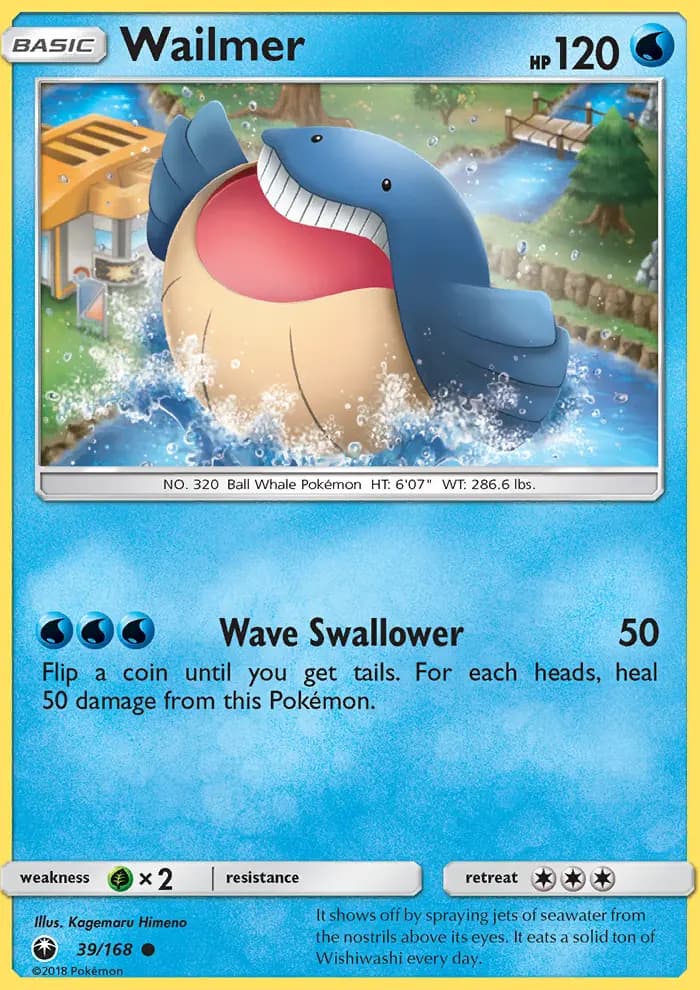 Wailmer — Celestial Storm card #39