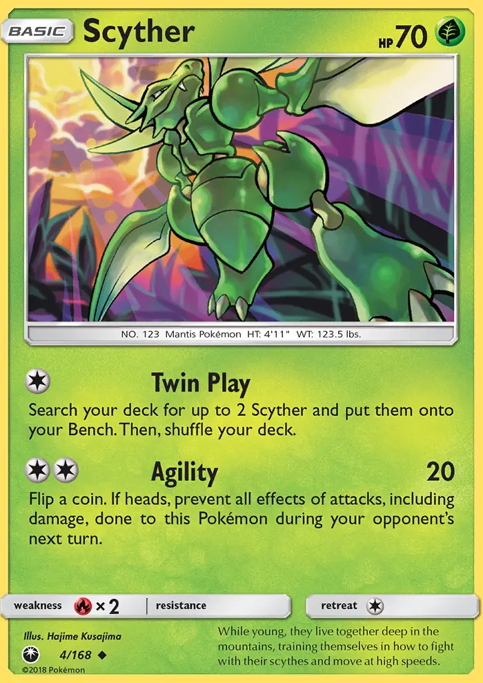 Scyther — Celestial Storm card #4