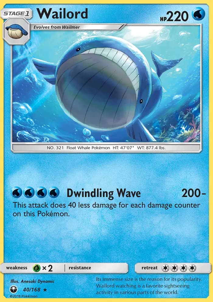 Wailord — Celestial Storm card #40