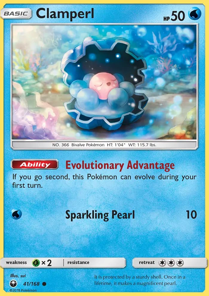 Clamperl — Celestial Storm card #41