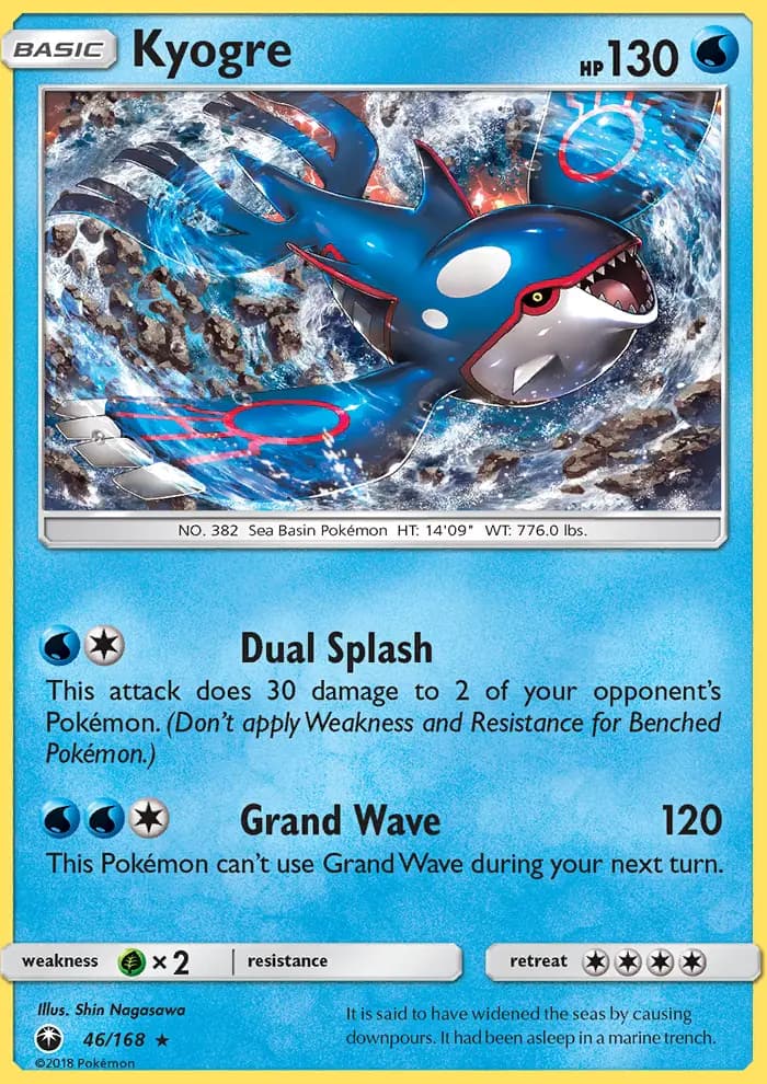 Kyogre — Celestial Storm card #46