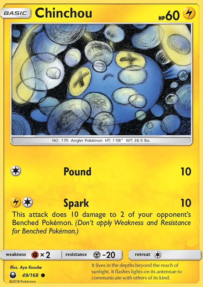 Chinchou — Celestial Storm card #49