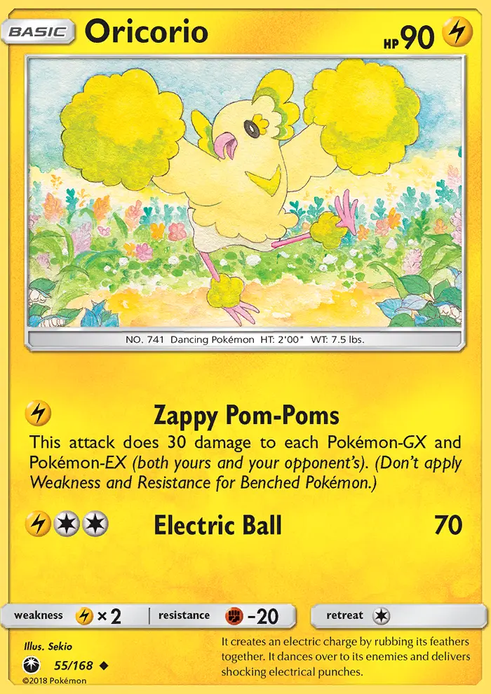 Oricorio — Celestial Storm card #55