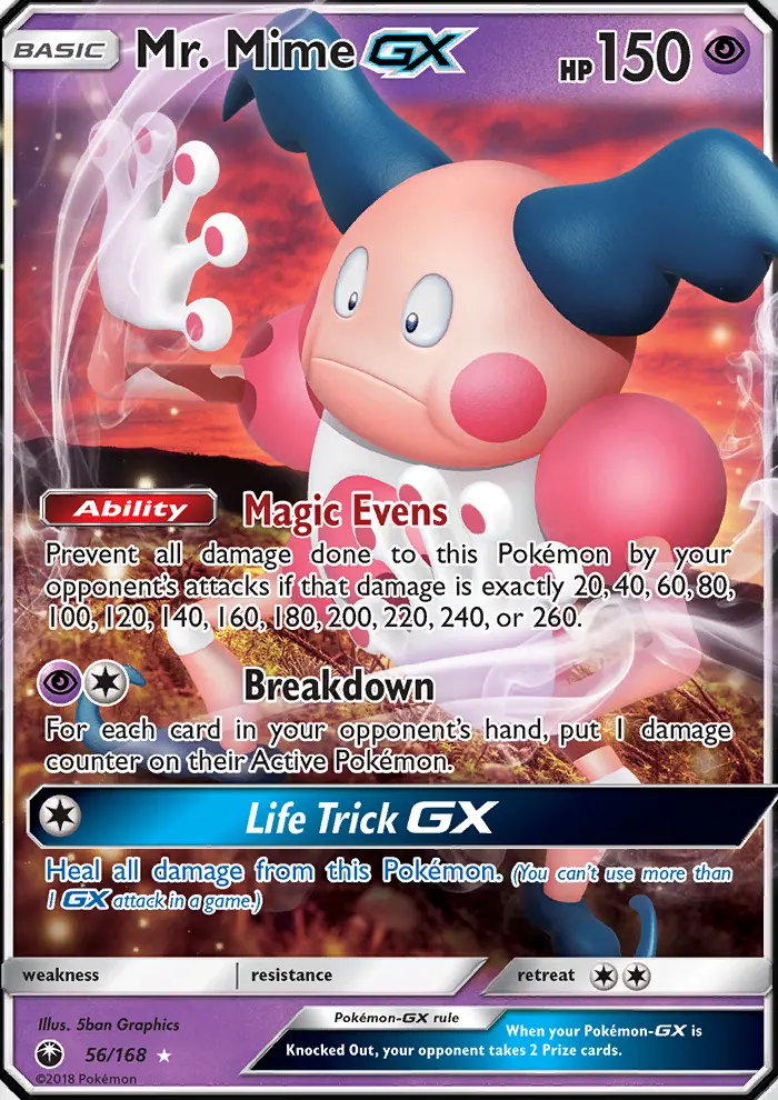 Mr. Mime GX — Celestial Storm card #56