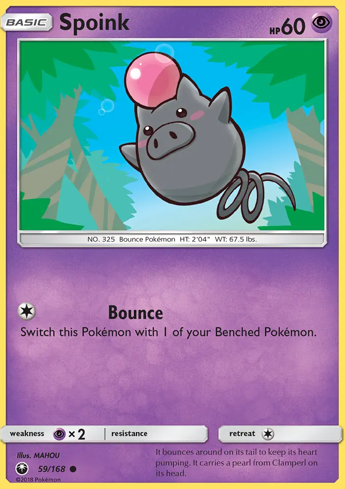 Spoink — Celestial Storm card #59