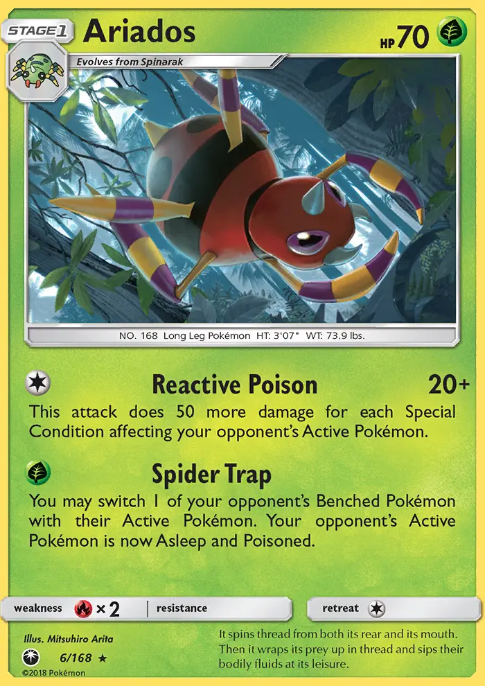 Ariados — Celestial Storm card #6