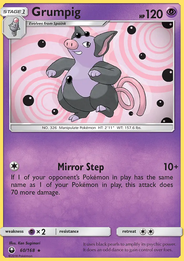 Grumpig — Celestial Storm card #60