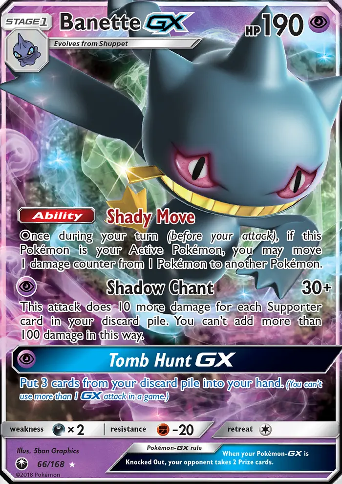 Banette GX — Celestial Storm card #66