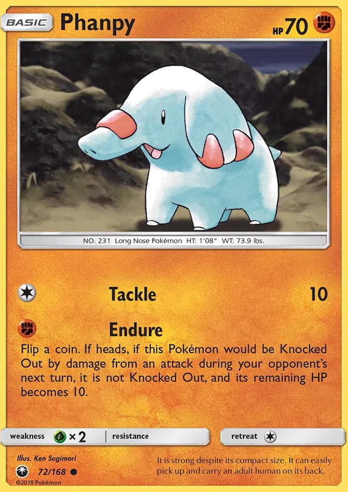 Phanpy — Celestial Storm card #72