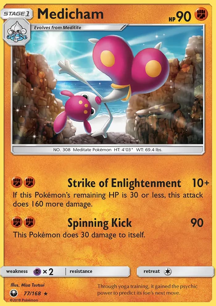Medicham — Celestial Storm card #77