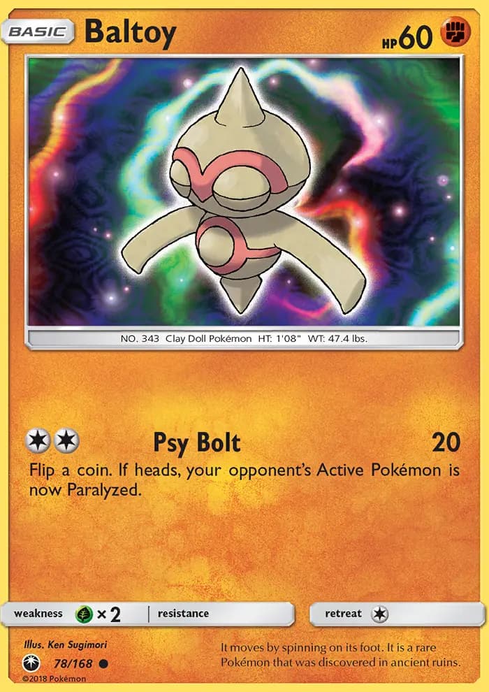 Baltoy — Celestial Storm card #78