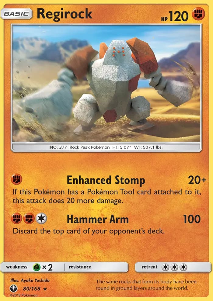 Regirock — Celestial Storm card #80