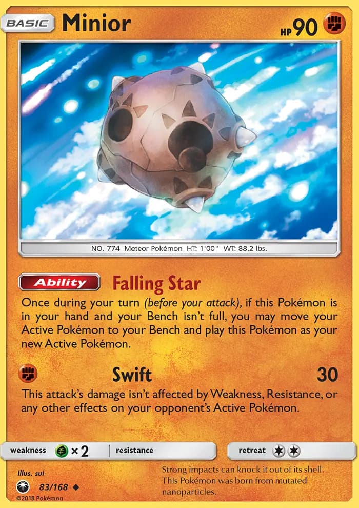 Minior — Celestial Storm card #83