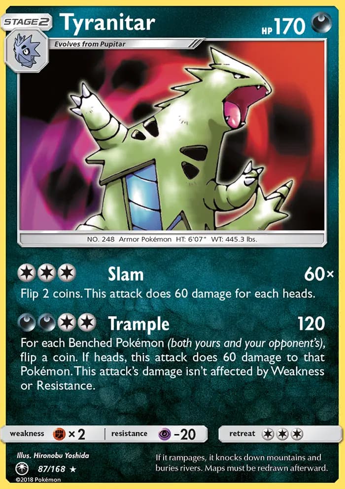 Tyranitar — Celestial Storm card #87