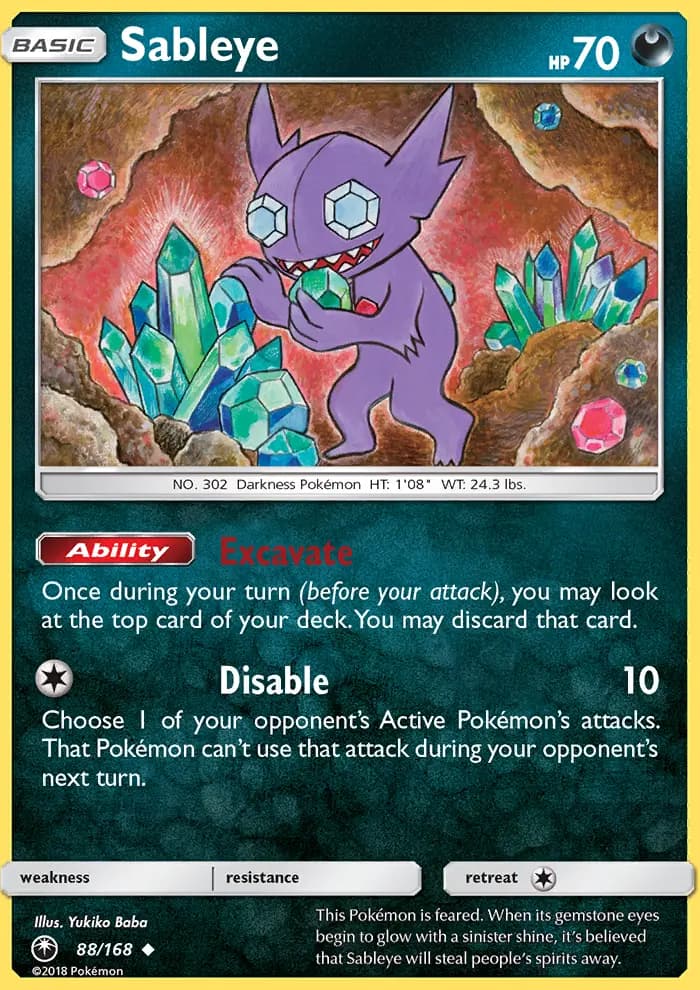 Sableye — Celestial Storm card #88