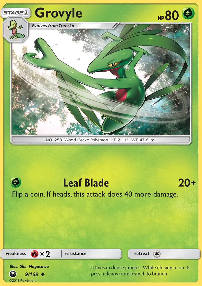 Grovyle — Celestial Storm card #9