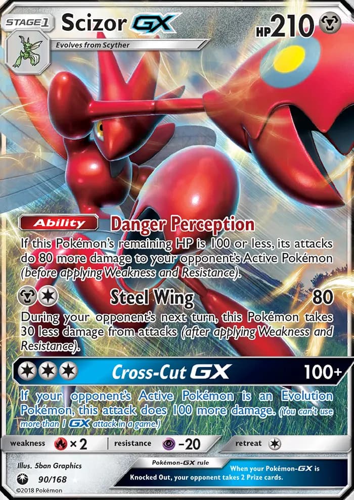 Scizor GX — Celestial Storm card #90