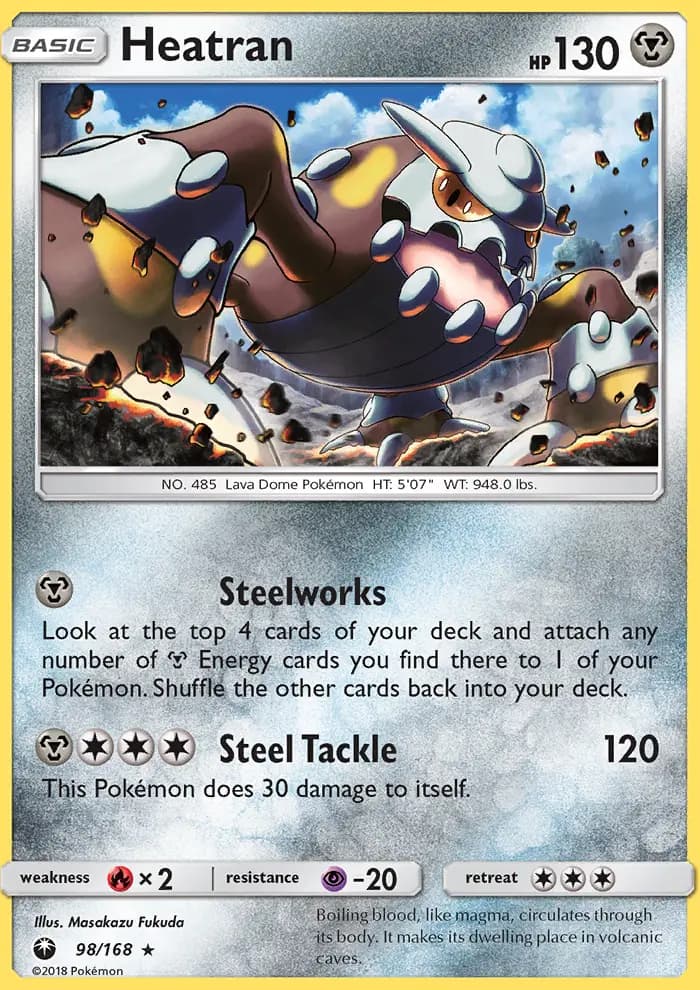 Heatran — Celestial Storm card #98