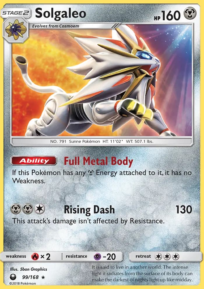 Solgaleo — Celestial Storm card #99