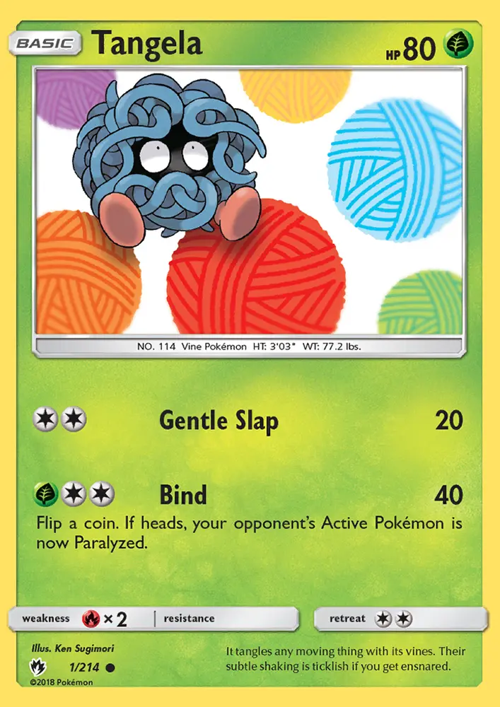 Tangela — Lost Thunder card #1