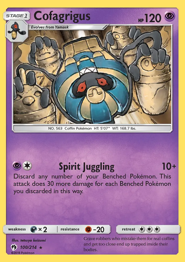 Cofagrigus — Lost Thunder card #100