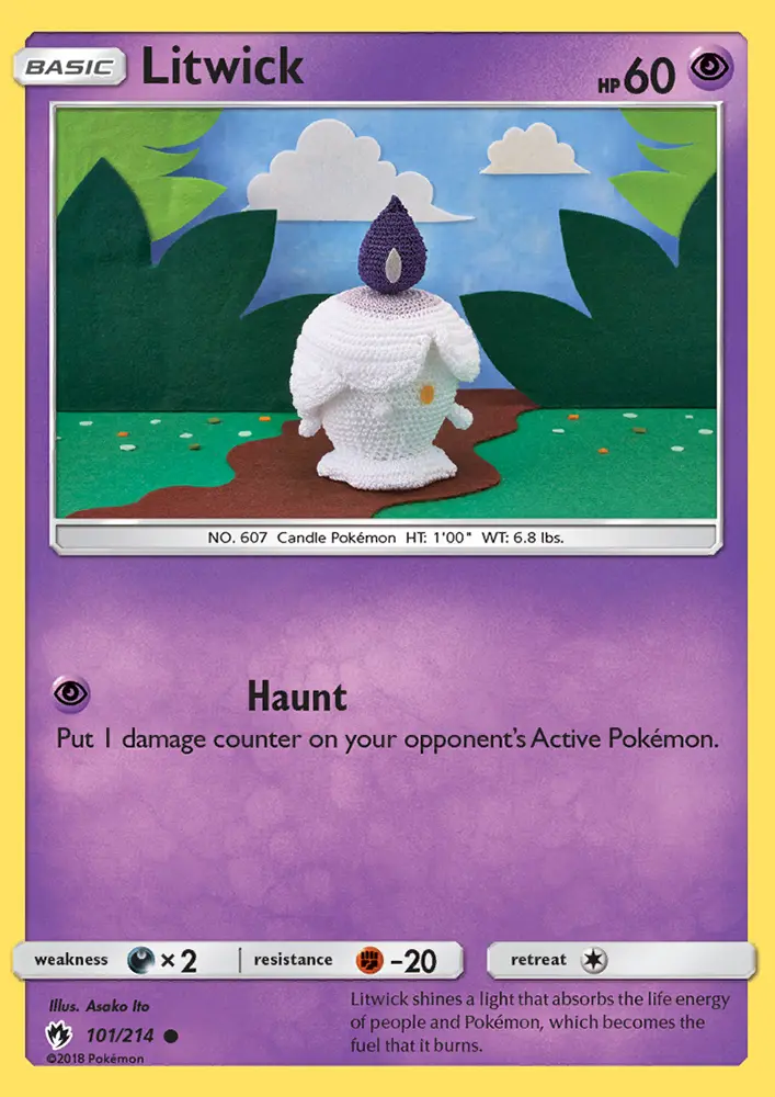 Litwick — Lost Thunder card #101