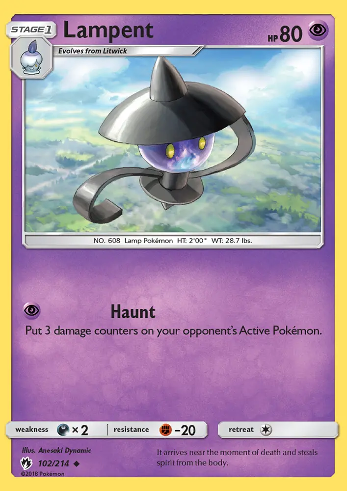 Lampent — Lost Thunder card #102