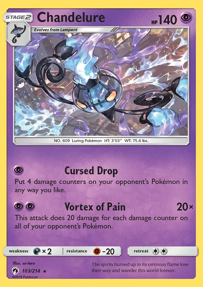 Chandelure — Lost Thunder card #103