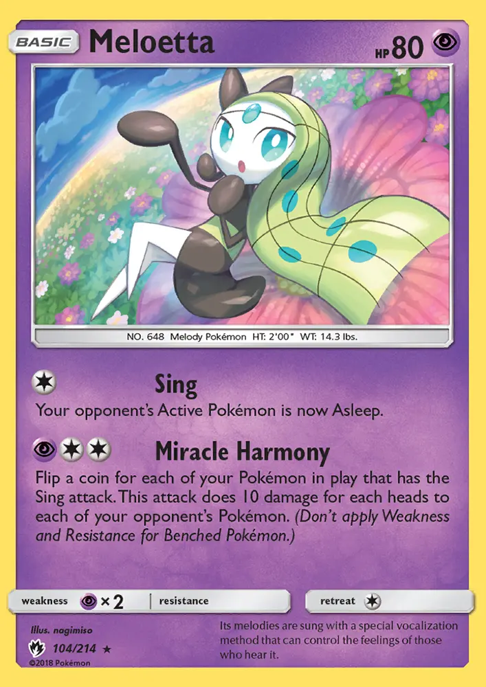 Meloetta — Lost Thunder card #104