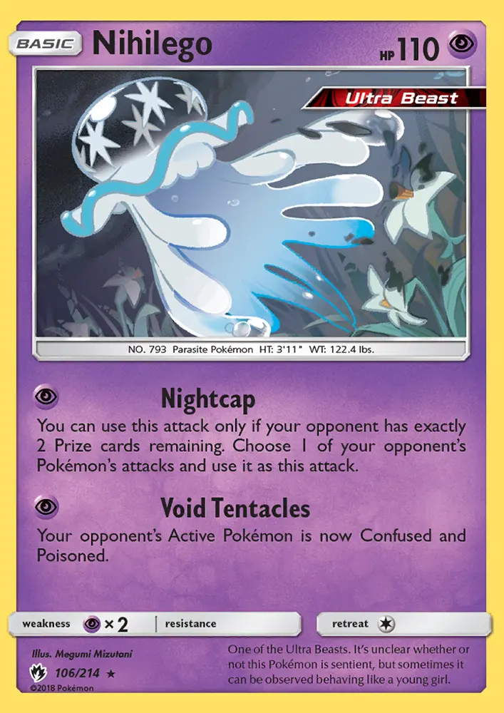 Nihilego — Lost Thunder card #106